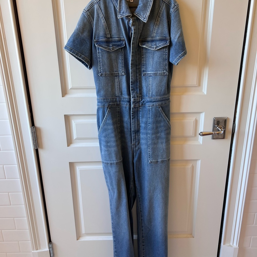 Good American, never worn, Jean jumpsuit